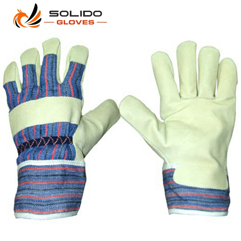 pigskin grain full palm Leather Work Gloves